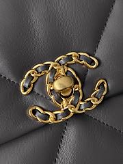 Kitlife Chanel 19 Medium Flap Bag Grey AS1160 26x9x16cm - 2