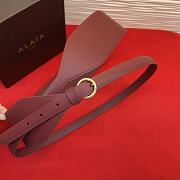 Kitlife Alaia Waist Belt In Burgundy 7cm - 6