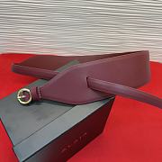 Kitlife Alaia Waist Belt In Burgundy 7cm - 4