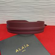 Kitlife Alaia Waist Belt In Burgundy 7cm - 2