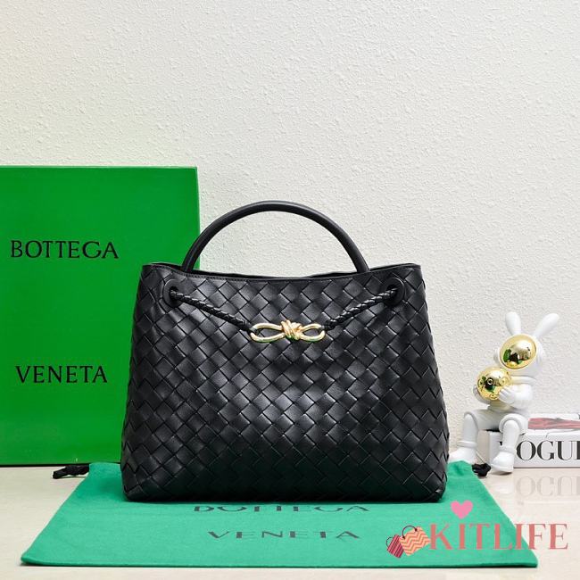 Kitlife Bottega Veneta Andiamo Bag Black 743572 32x24x12cm - 1