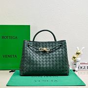 Kitlife Bottega Veneta Andiamo Bag Dark Green 743572 32x24x12cm - 1