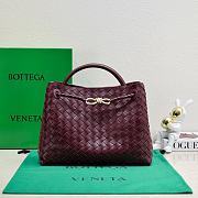 Kitlife Bottega Veneta Andiamo Bag Burgundy 743572 32x24x12cm - 1