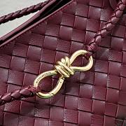 Kitlife Bottega Veneta Andiamo Bag Burgundy 743572 32x24x12cm - 2