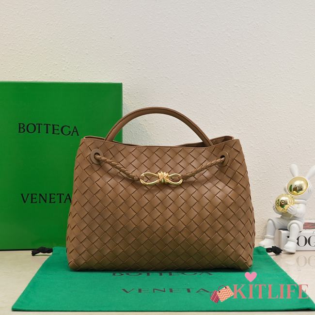 Kitlife Bottega Veneta Andiamo Bag Brown 743572 32x24x12cm  - 1