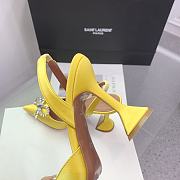 Kitlife Amina Muaddi Rosie 95mm Crystal-embellished High-heeled Pumps in Yellow  - 5