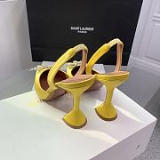 Kitlife Amina Muaddi Rosie 95mm Crystal-embellished High-heeled Pumps in Yellow  - 2