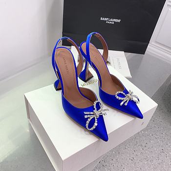 Kitlife Amina Muaddi Rosie 95mm Crystal-embellished High-heeled Pumps in Blue
