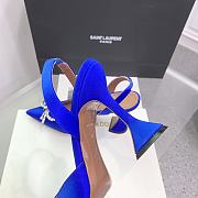 Kitlife Amina Muaddi Rosie 95mm Crystal-embellished High-heeled Pumps in Blue - 6