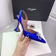 Kitlife Amina Muaddi Rosie 95mm Crystal-embellished High-heeled Pumps in Blue - 4