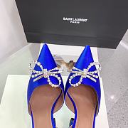 Kitlife Amina Muaddi Rosie 95mm Crystal-embellished High-heeled Pumps in Blue - 3
