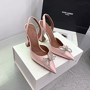 Kitlife Amina Muaddi Rosie 95mm Crystal-embellished High-heeled Pumps in Light Pink - 1