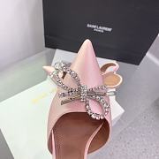 Kitlife Amina Muaddi Rosie 95mm Crystal-embellished High-heeled Pumps in Light Pink - 4
