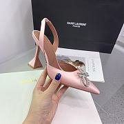 Kitlife Amina Muaddi Rosie 95mm Crystal-embellished High-heeled Pumps in Light Pink - 3