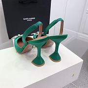 Kitlife Amina Muaddi Rosie 95mm Crystal-embellished High-heeled Pumps in Green - 4