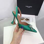 Kitlife Amina Muaddi Rosie 95mm Crystal-embellished High-heeled Pumps in Green - 2