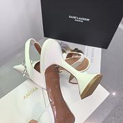 Kitlife Amina Muaddi Rosie 95mm Crystal-embellished High-heeled Pumps in White - 6