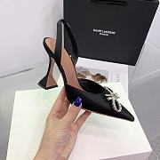 Kitlife Amina Muaddi Rosie 95mm Crystal-embellished High-heeled Pumps in Black - 5