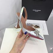 Kitlife Amina Muaddi Rosie 95mm Crystal-embellished High-heeled Pumps in Silver - 6