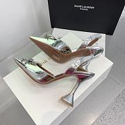 Kitlife Amina Muaddi Rosie 95mm Crystal-embellished High-heeled Pumps in Silver - 3