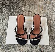 Kitlife Amina Muaddi Rosie 100mm Runway-ready Style Pumps in Black - 1