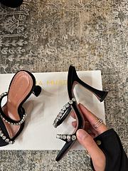 Kitlife Amina Muaddi Rosie 100mm Runway-ready Style Pumps in Black - 3