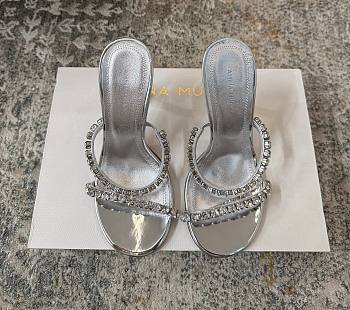 Kitlife Amina Muaddi Rosie 100mm Runway-ready Style Pumps in Silver