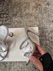 Kitlife Amina Muaddi Rosie 100mm Runway-ready Style Pumps in Silver - 6