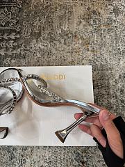 Kitlife Amina Muaddi Rosie 100mm Runway-ready Style Pumps in Silver - 5