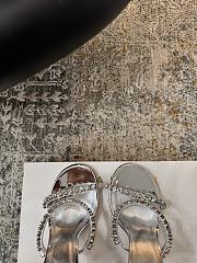 Kitlife Amina Muaddi Rosie 100mm Runway-ready Style Pumps in Silver - 2