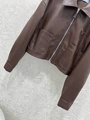 Kitlife Prada 25 Dark Brown Leather Jacket - 3