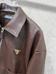 Kitlife Prada 25 Dark Brown Leather Jacket - 4
