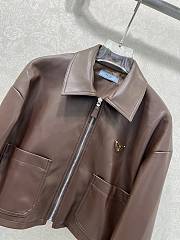 Kitlife Prada 25 Dark Brown Leather Jacket - 5