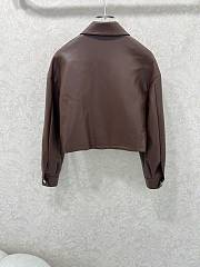 Kitlife Prada 25 Dark Brown Leather Jacket - 6