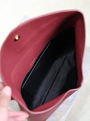 Kitlife Saint Laurent Cassandre Large Envelope Pouch In Burgundy Lambskin 769307 29.5×18×4.5cm - 3