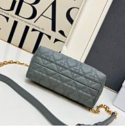 Kitlife Dior Jolie Top Handle Mini Chain Bag Grey 18.5x13x8.5cm - 5