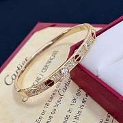 Kitlife Cartier Red & Crystal Diamond Bracelet in Gold - 5
