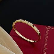 Kitlife Cartier Red & Crystal Diamond Bracelet in Gold - 3