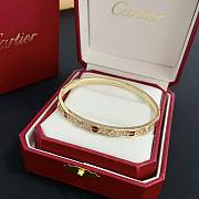 Kitlife Cartier Red & Crystal Diamond Bracelet in Gold - 2
