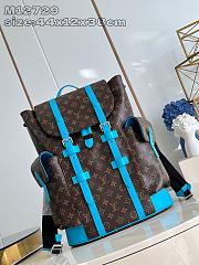 Kitlife Louis Vuitton Christopher MM Backpack Blue M13202 38x44x12.5cm - 1