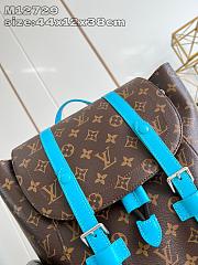 Kitlife Louis Vuitton Christopher MM Backpack Blue M13202 38x44x12.5cm - 4
