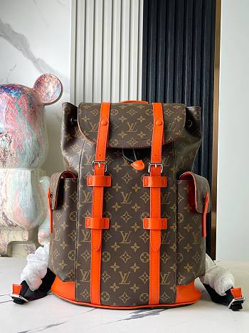 Kitlife Louis Vuitton Christopher MM Backpack Orange M46813 38x44x12.5cm 