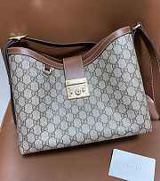 Kitlife Gucci Padlock Medium Shoulder Bag Beige And Dark Brown 839021 29x23.5x15.5cm - 1