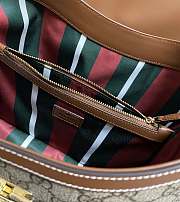 Kitlife Gucci Padlock Medium Shoulder Bag Beige And Dark Brown 839021 29x23.5x15.5cm - 6