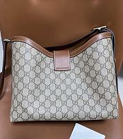 Kitlife Gucci Padlock Medium Shoulder Bag Beige And Dark Brown 839021 29x23.5x15.5cm - 4