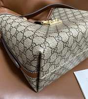 Kitlife Gucci Padlock Medium Shoulder Bag Beige And Dark Brown 839021 29x23.5x15.5cm - 3