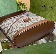 Kitlife Gucci Beige GG Supreme Retro Interlocking G Hobo Bag 696011 24.5x20x8cm - 3