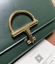 Kitlife Gucci Siena Small Shoulder Bag Green Leather 846705 22.5x14x8cm - 6