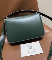 Kitlife Gucci Siena Small Shoulder Bag Green Leather 846705 22.5x14x8cm - 4