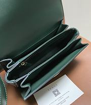 Kitlife Gucci Siena Small Shoulder Bag Green Leather 846705 22.5x14x8cm - 2